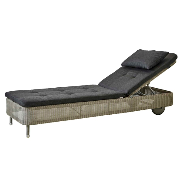 Cane-line Presley Solvogn Taupe Med Hynde Sort