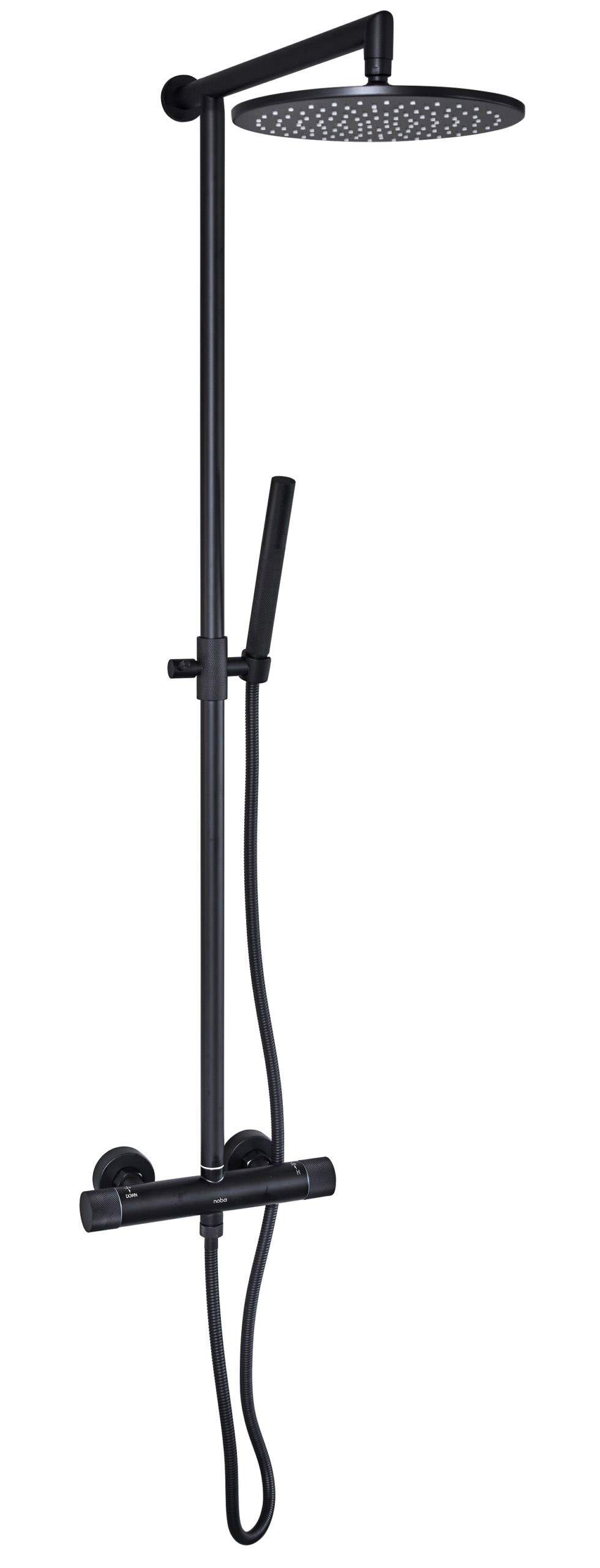 Cassøe Brusesæt Crystal Cut T8 Mat Sort