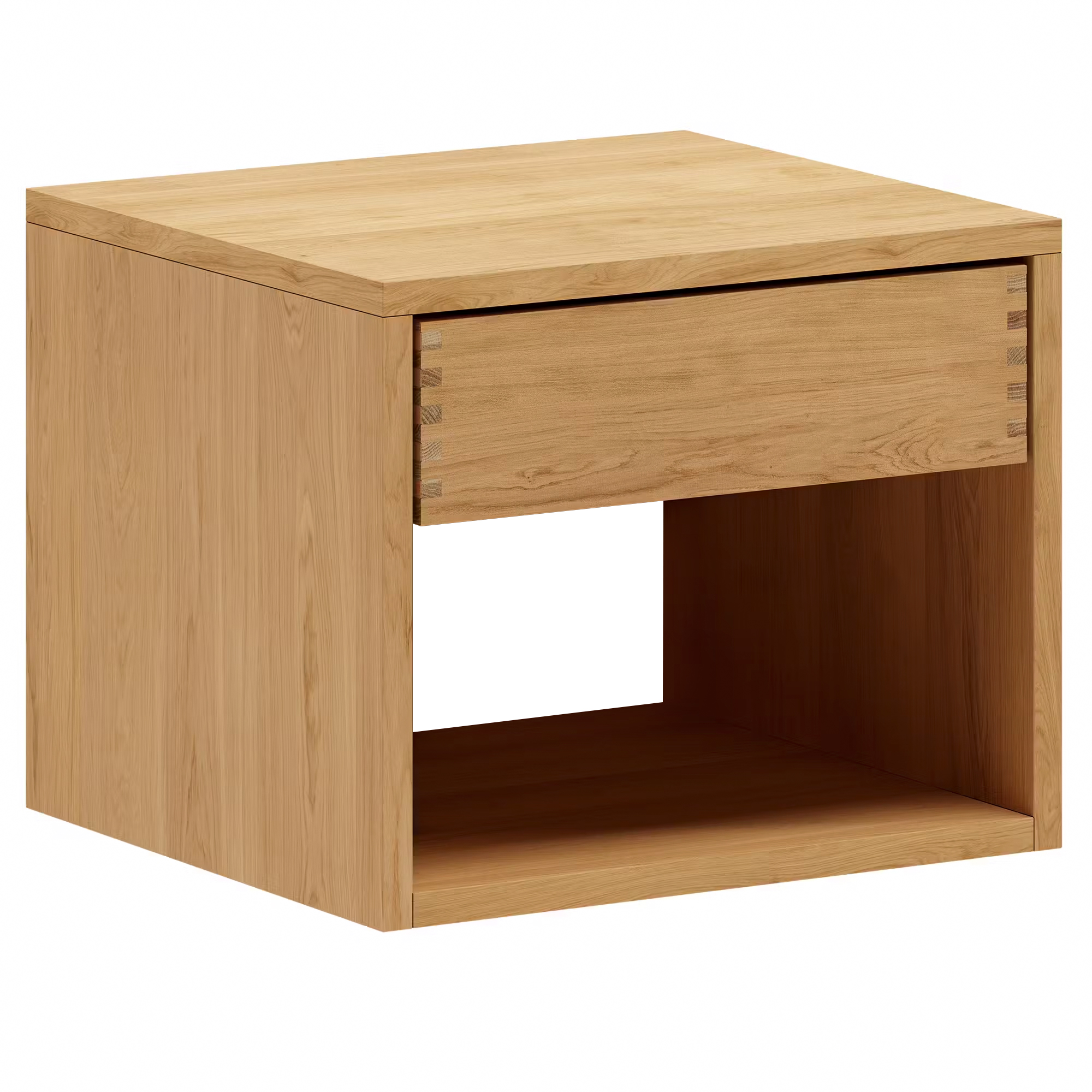 40 Cm Naturolieret Just Wood Snedker Sengebord     Skuffe