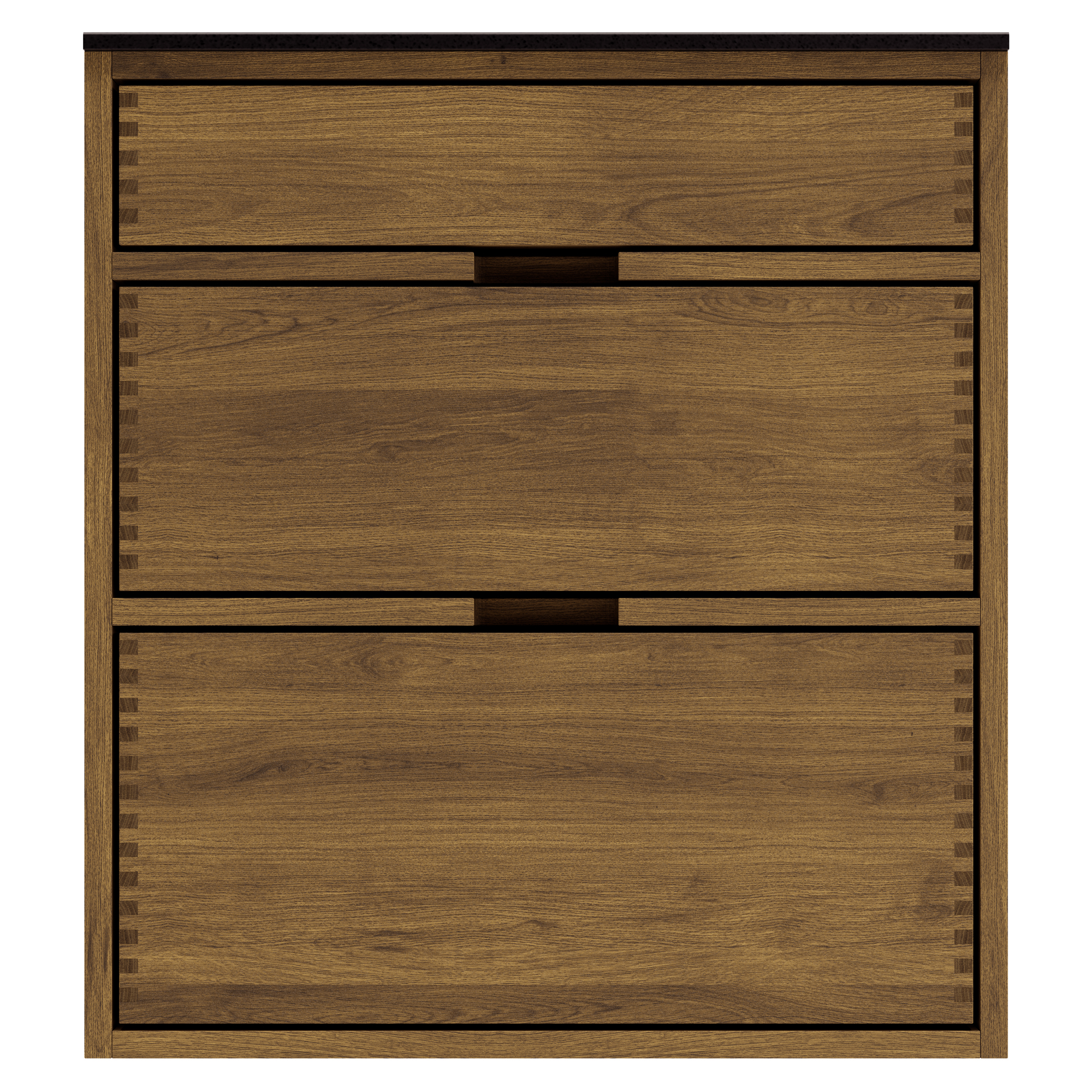 60 Cm Mørkolieret Just Wood Front Til Opvaskemaskine