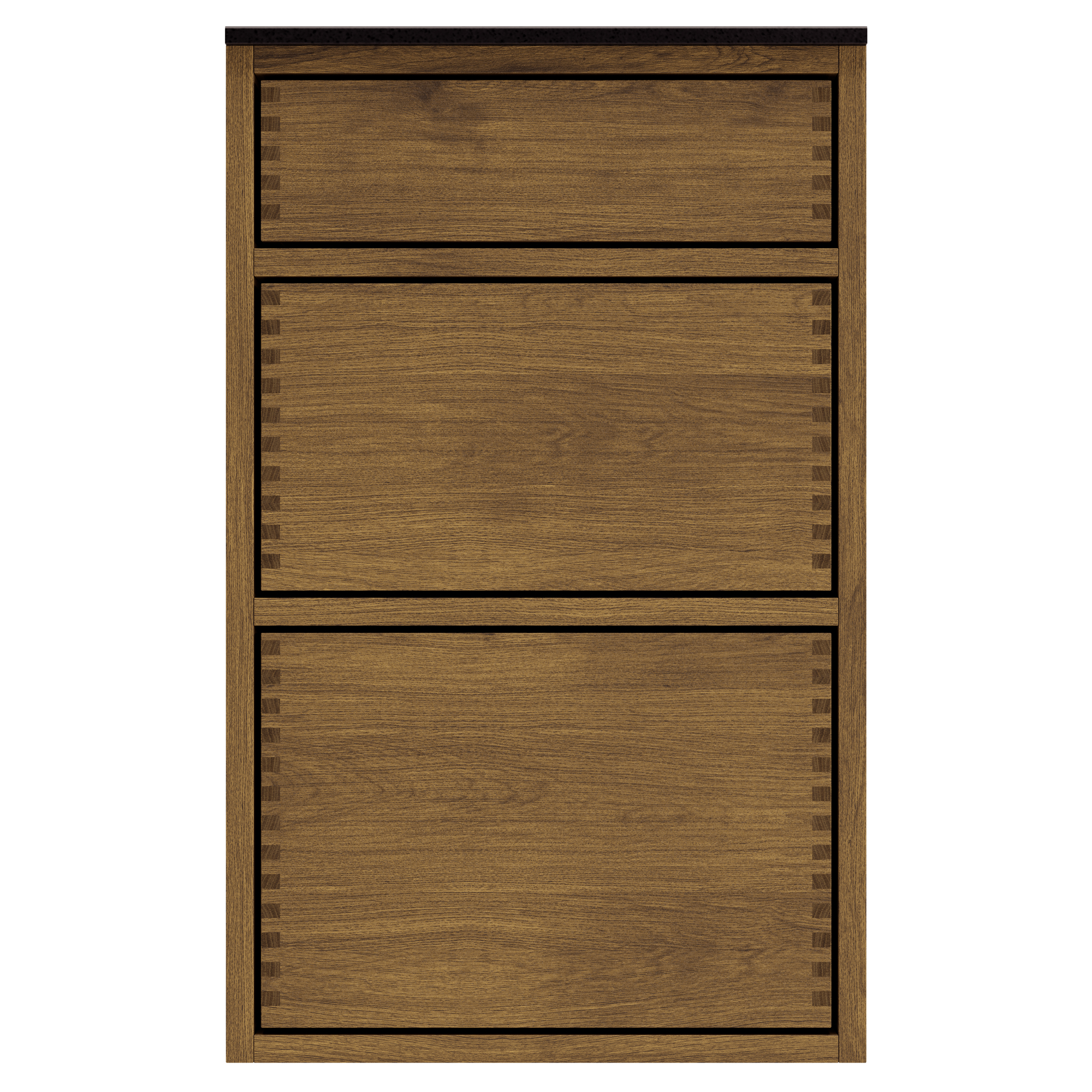 45 Cm Mørkolieret Just Wood Push Front Til Opvaskemaskine