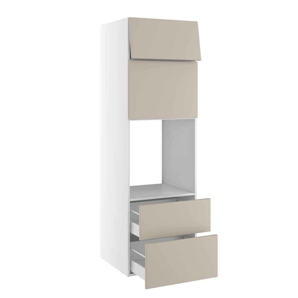 Højskab    Ovn Og Micro  444mm Lift Door  316mm Toplåge    Skuffer  :252 316mm  Hul: 592mm   :1952  :600  :580