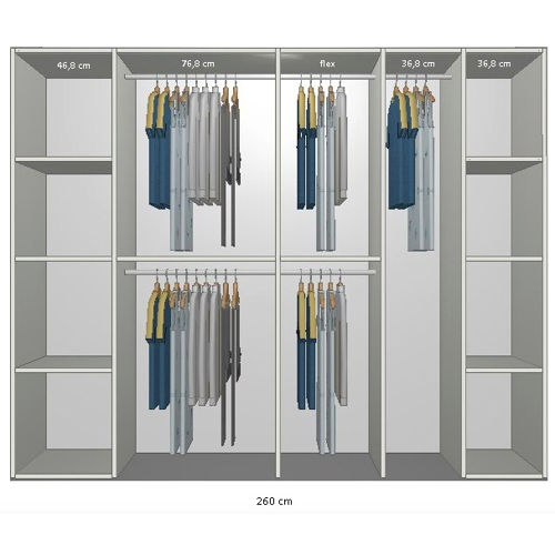 Inventar Fra Bredde 240 Cm Til 260 Cm Model