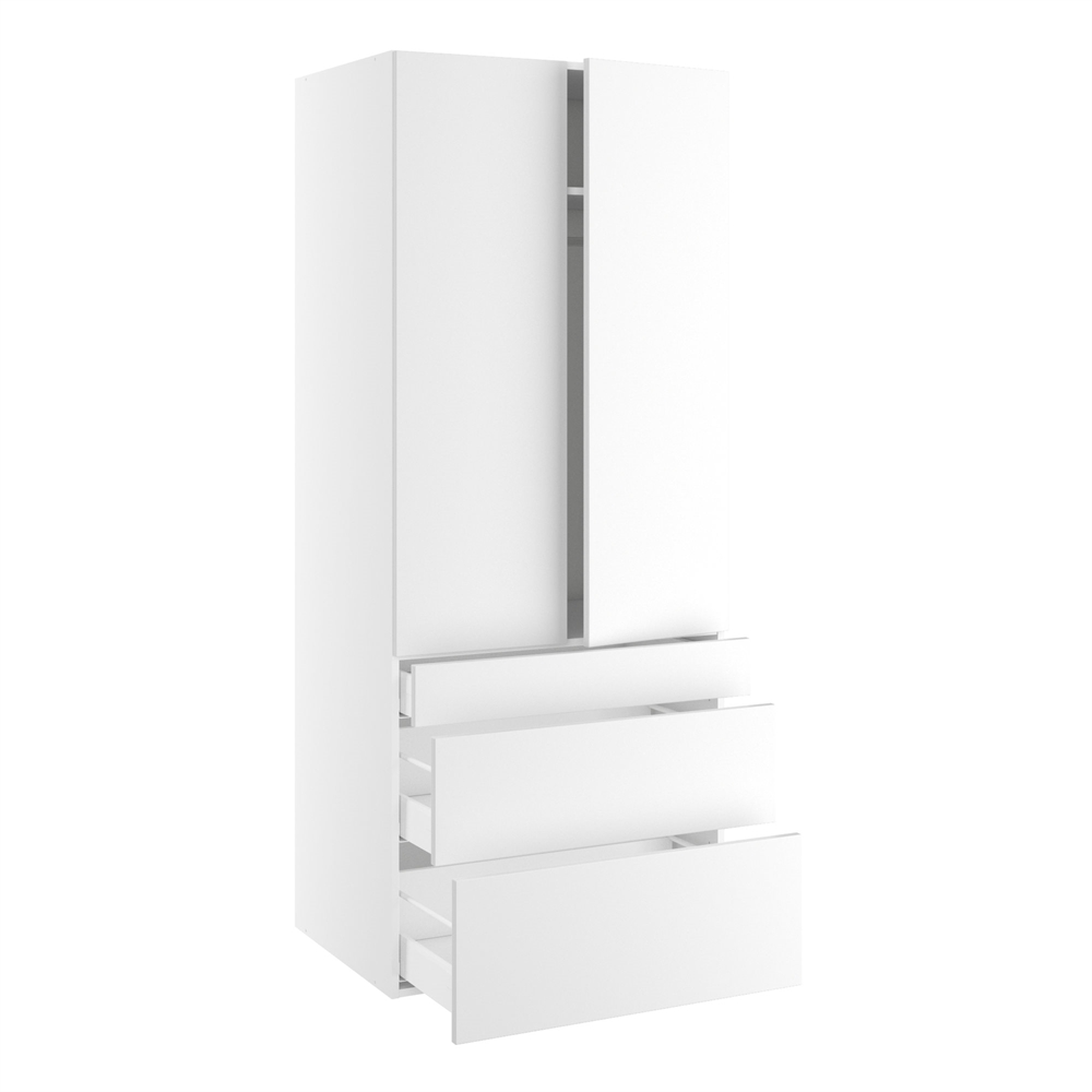 Kitchn Garderobeskab Skuffer Bøjlestang Konstruktionshylde Leveres Kun Usamlet :1952 :580 :800