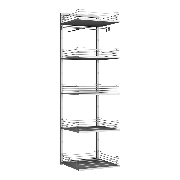 Kitchn Udtræk Højskab Tandem Solo Silver Med Hylder :600