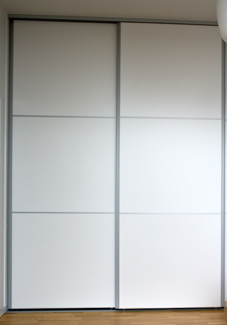 Mogensen Slimline Skydelåger På Mål Til Garderobe Med   Låger Total Bredde 100 Til 130 Cm