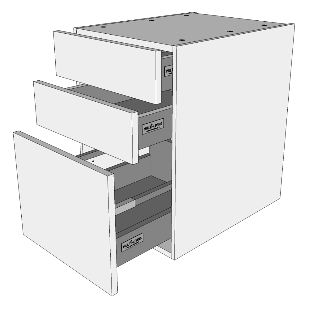Multi-living Bad Skuffeskab    -line Eg  : 57   Cm  : 51   Cm   Skuffer Fuldudtræk Softluk Bredde: 40 Cm