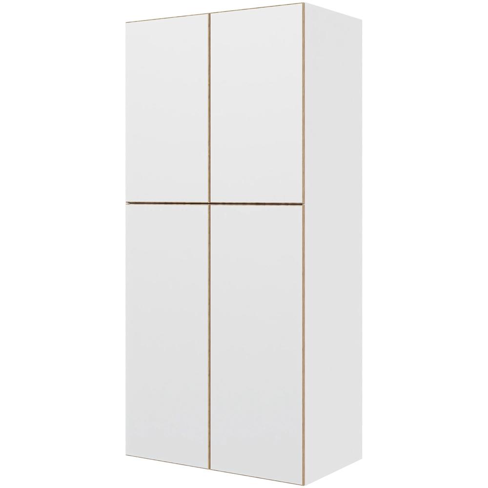 Multi-living Ekstra Højt Bøjleskab London : 214 Cm : 60 Cm -delt Låge Inklusiv Hylde Samt Oval Bøjlestang Bredde: 100 Cm