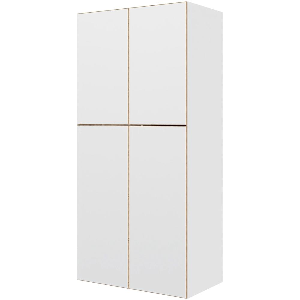 Multi-living Ekstra Højt Combiskab London : 214 Cm : 60 Cm Låger Inklusiv Hylde Samt Oval Bøjlestang Bredde: 100 Cm