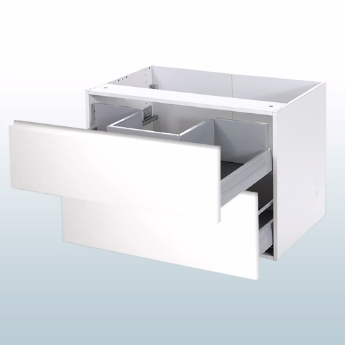 Multi-living Smalt Vaskeskab 57 80 44 Cm Hxbxd Fuldt Udtræk Softluk Udskæring Til Vandlås