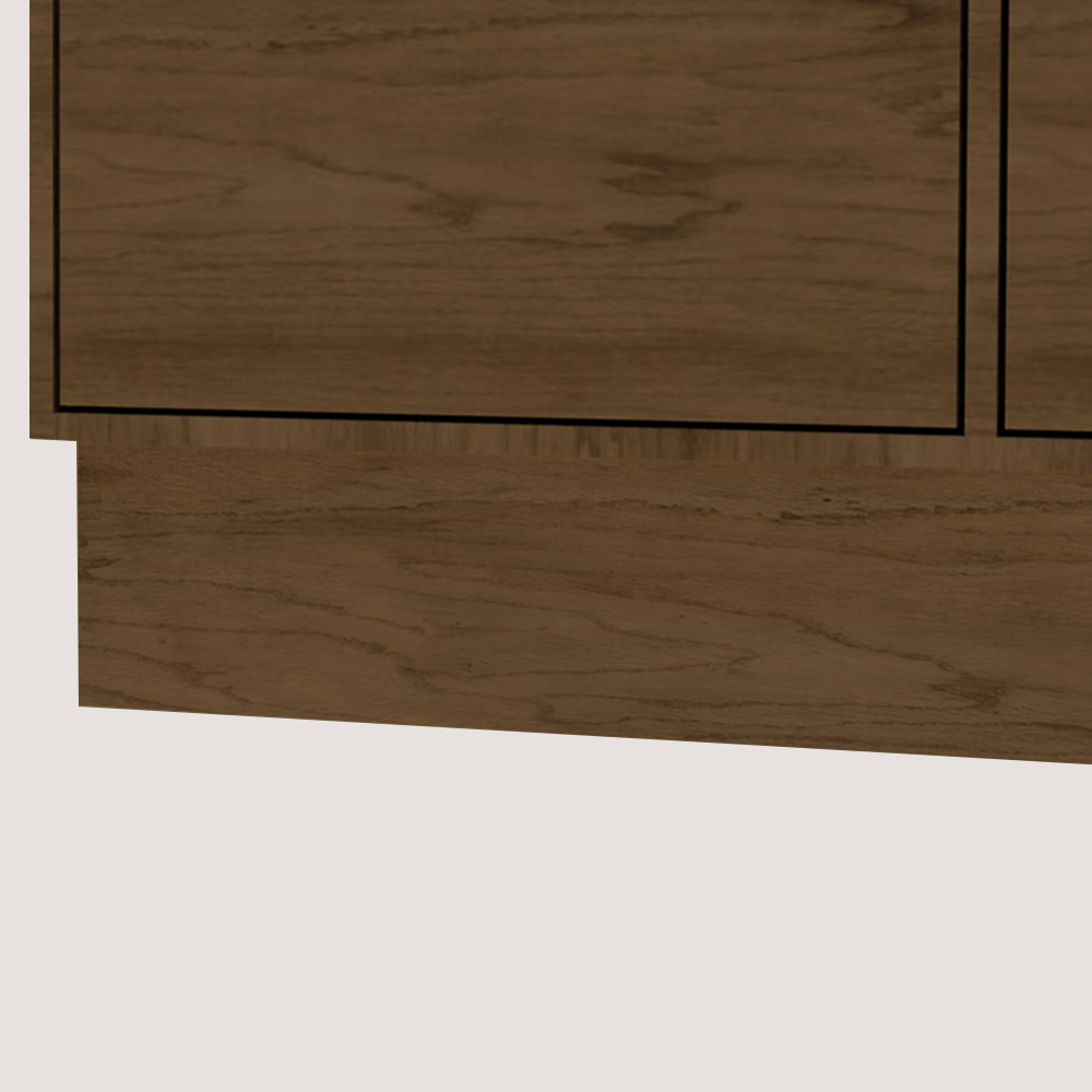 Sokkelsæt Inkl Gavl Eg Finér Mørk Maks 2838 Mm : 1200 :704