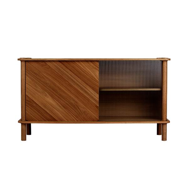 Umage Italic Skab Mørk Eg Glas Træ