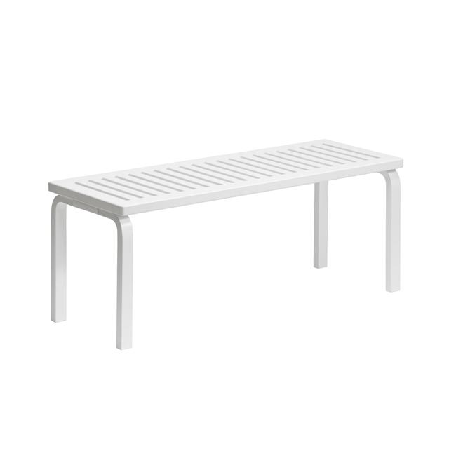Artek 153 Bænk Size   L112   Cm Hvid Lakeret Birk