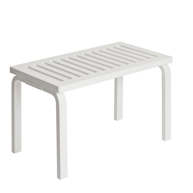 Artek 153 Bænk Size   L72   Cm Hvid Lakeret Birk