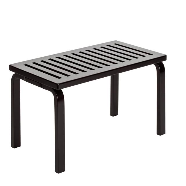 Artek 153 Bænk Size   L72   Cm Sort Lakeret Birk