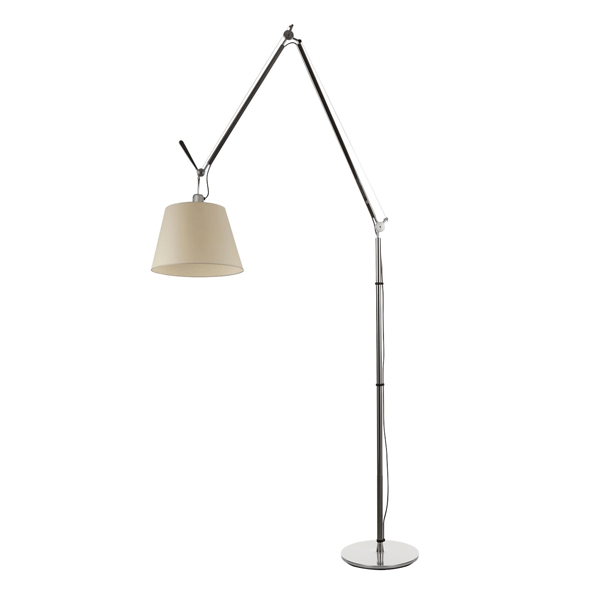 Artemide Tolomeo Mega Gulvlampe Pergament 32 Cm Skærm