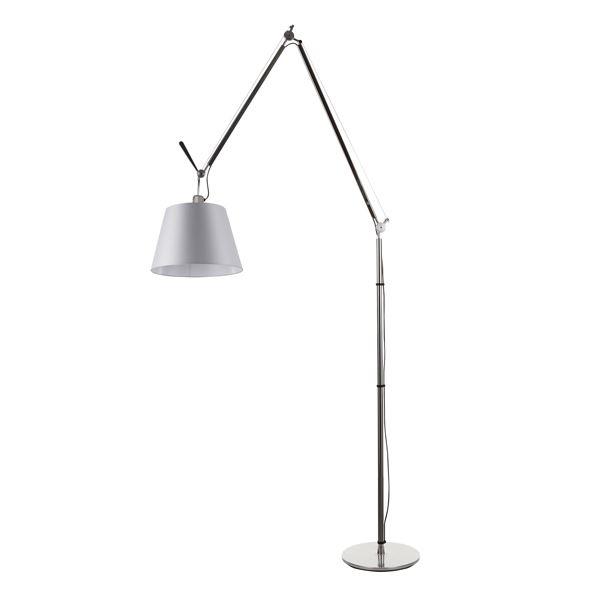 Artemide Tolomeo Mega Gulvlampe Satin 32 Cm Med Lysdæmper