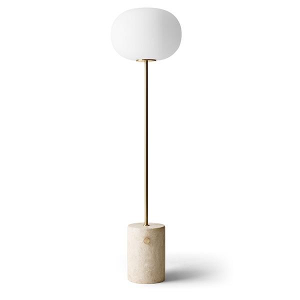 Audo Jwda Gulvlampe Travertin Marmor   Messing