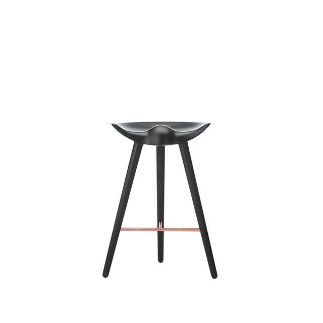 Audo Ml42 Counter Barstol Sortbejdset Bøg Kobber