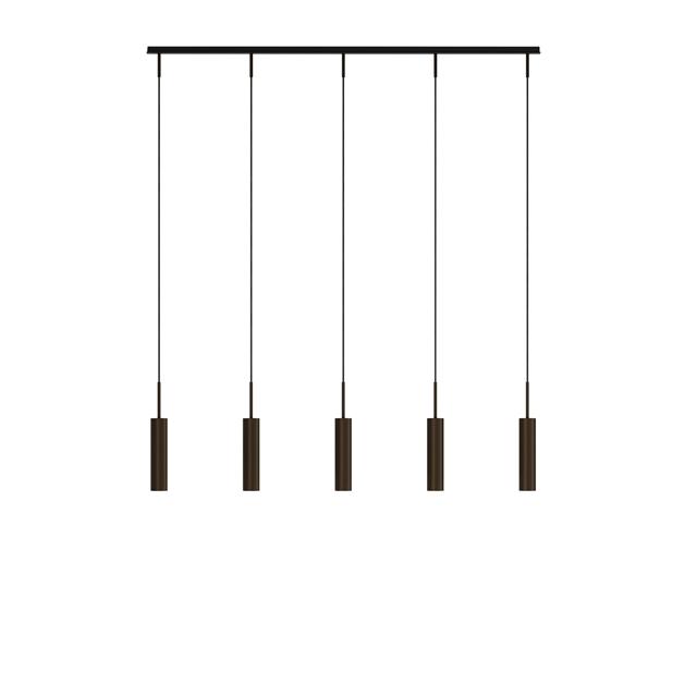 Audo Tubulaire Rail Pendel   Aluminium Anodiseret Bronze