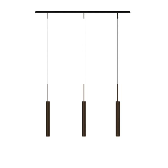Audo Tubulaire Rail Pendel   Aluminium Anodiseret Bronze