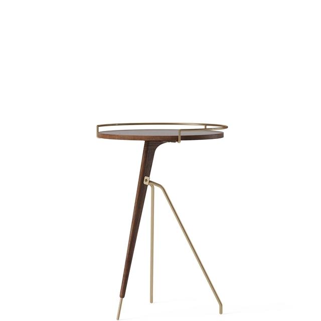 Audo Umanoff Sofabord Høj Valnød  Mat Lakeret Messing