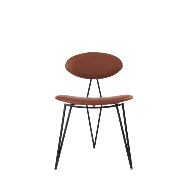 Aytm Semper Spisebordsstol Sort Cognac