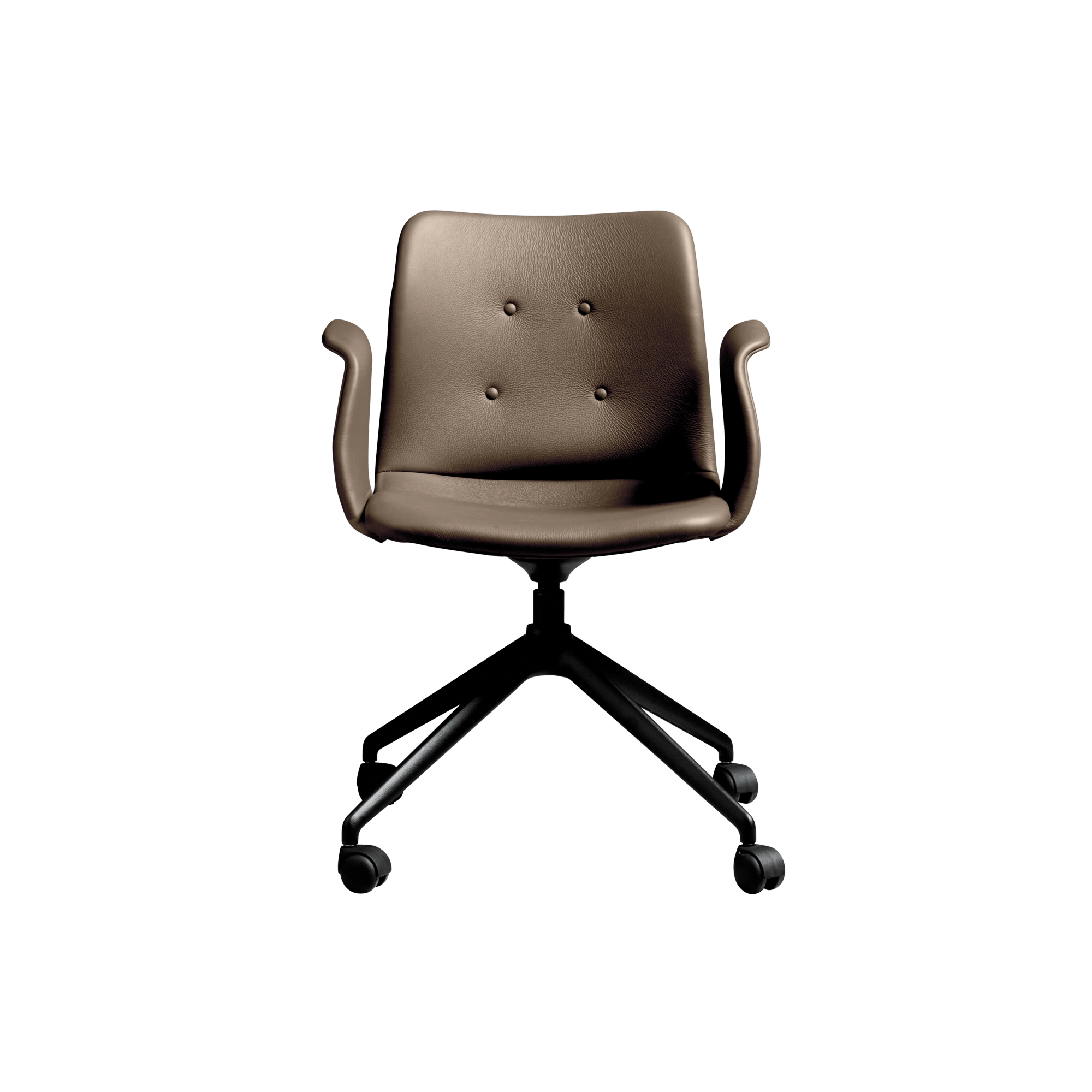 Bent Hansen Primum  -star Spisebordsstol Med Hjul Sort Zenso   292