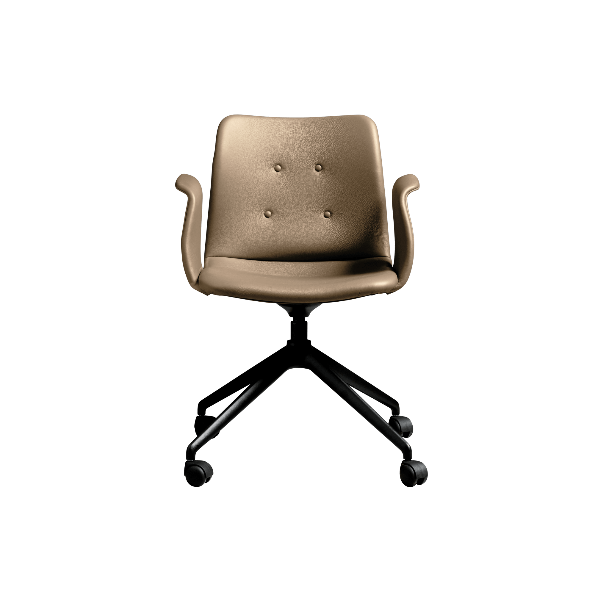 Bent Hansen Primum  -star Spisebordsstol Med Hjul Sort Zenso   228