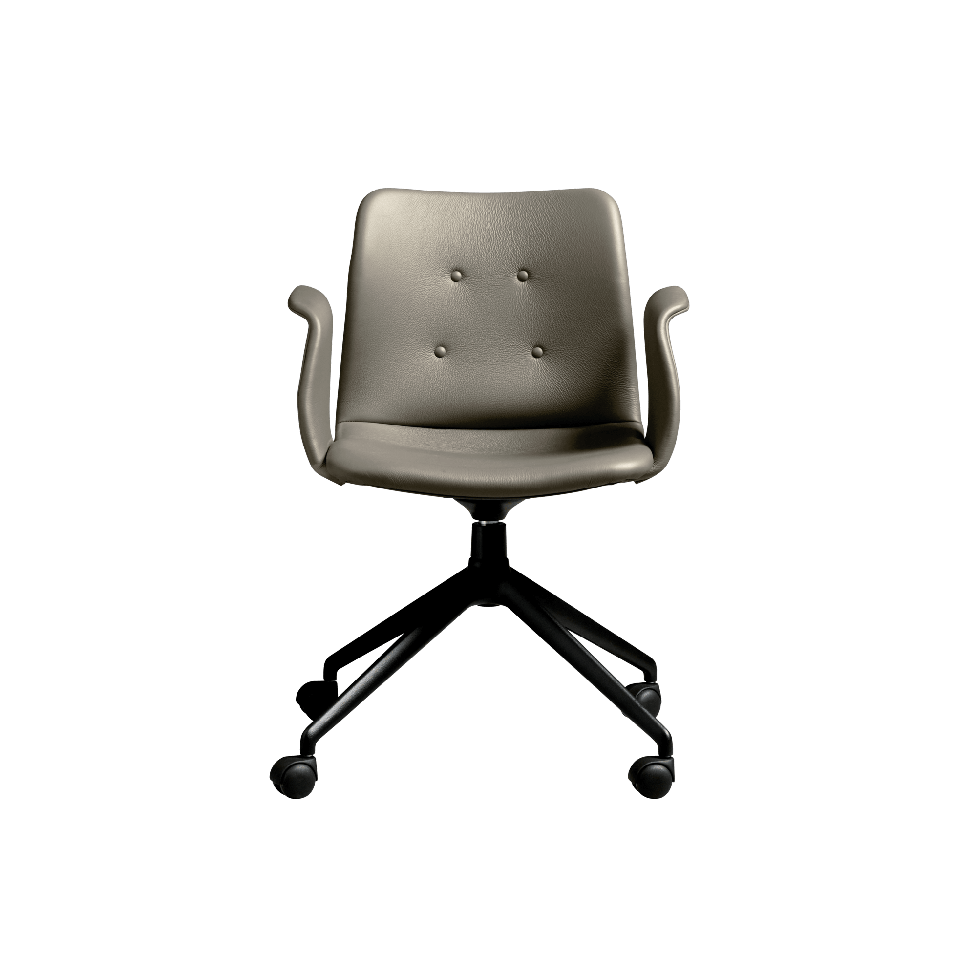 Bent Hansen Primum  -star Spisebordsstol Med Swivel   Hjul Sort Zenso   214