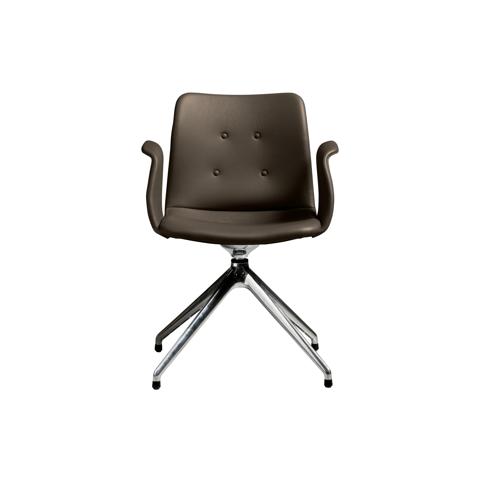 Bent Hansen Primum  -star Spisebordsstol Med Swivel Poleret Stål Zenso   230