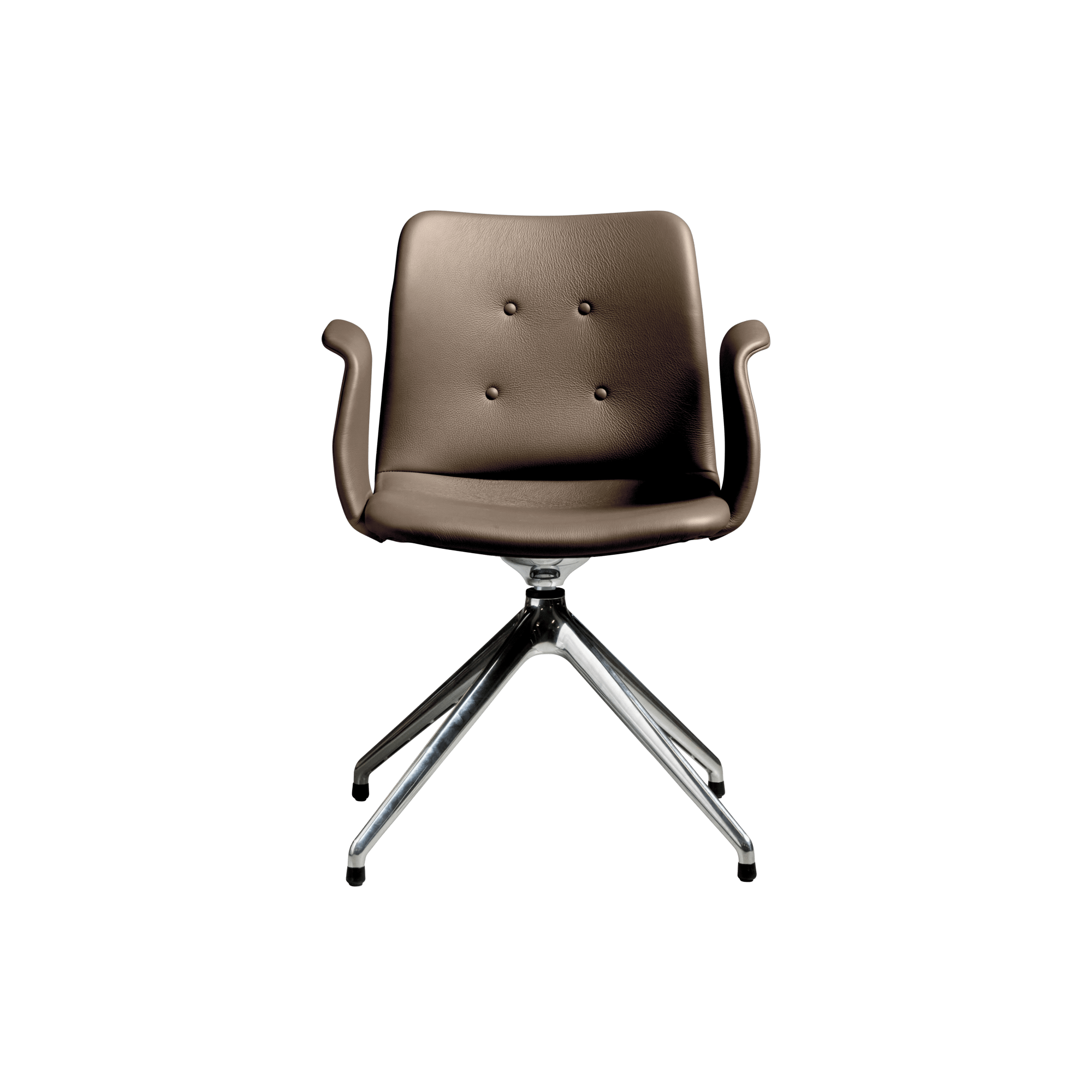 Bent Hansen Primum  -star Spisebordsstol Med Swivel Poleret Stål Zenso   292