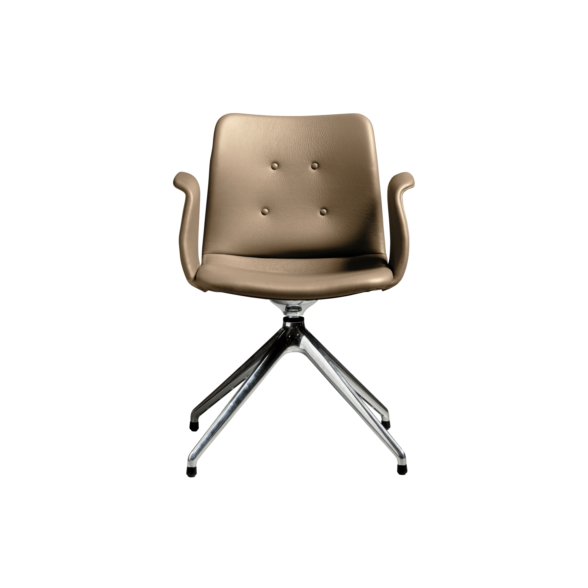 Bent Hansen Primum  -star Spisebordsstol Med Swivel Poleret Stål Zenso   228