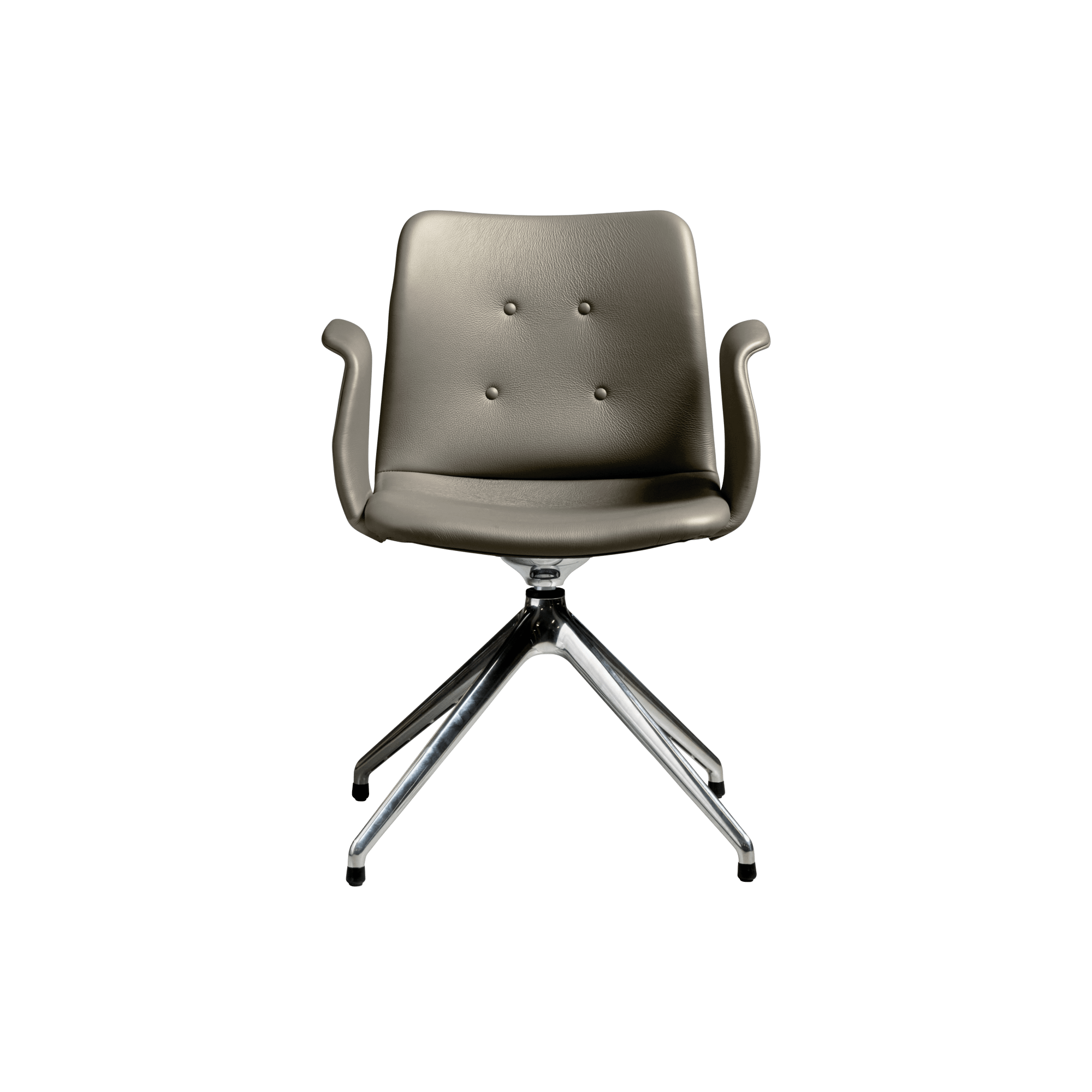 Bent Hansen Primum  -star Spisebordsstol Med Swivel Poleret Stål Zenso   214