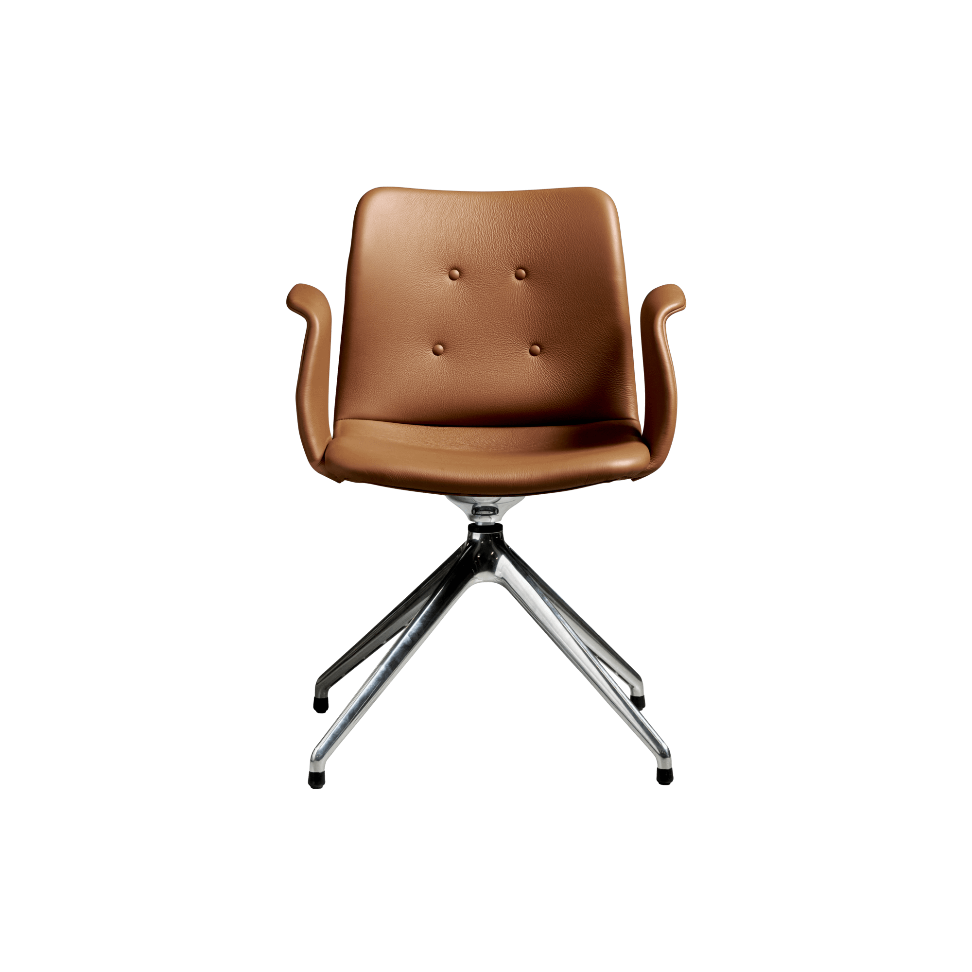 Bent Hansen Primum  -star Spisebordsstol Med Swivel Poleret Stål Zenso   223