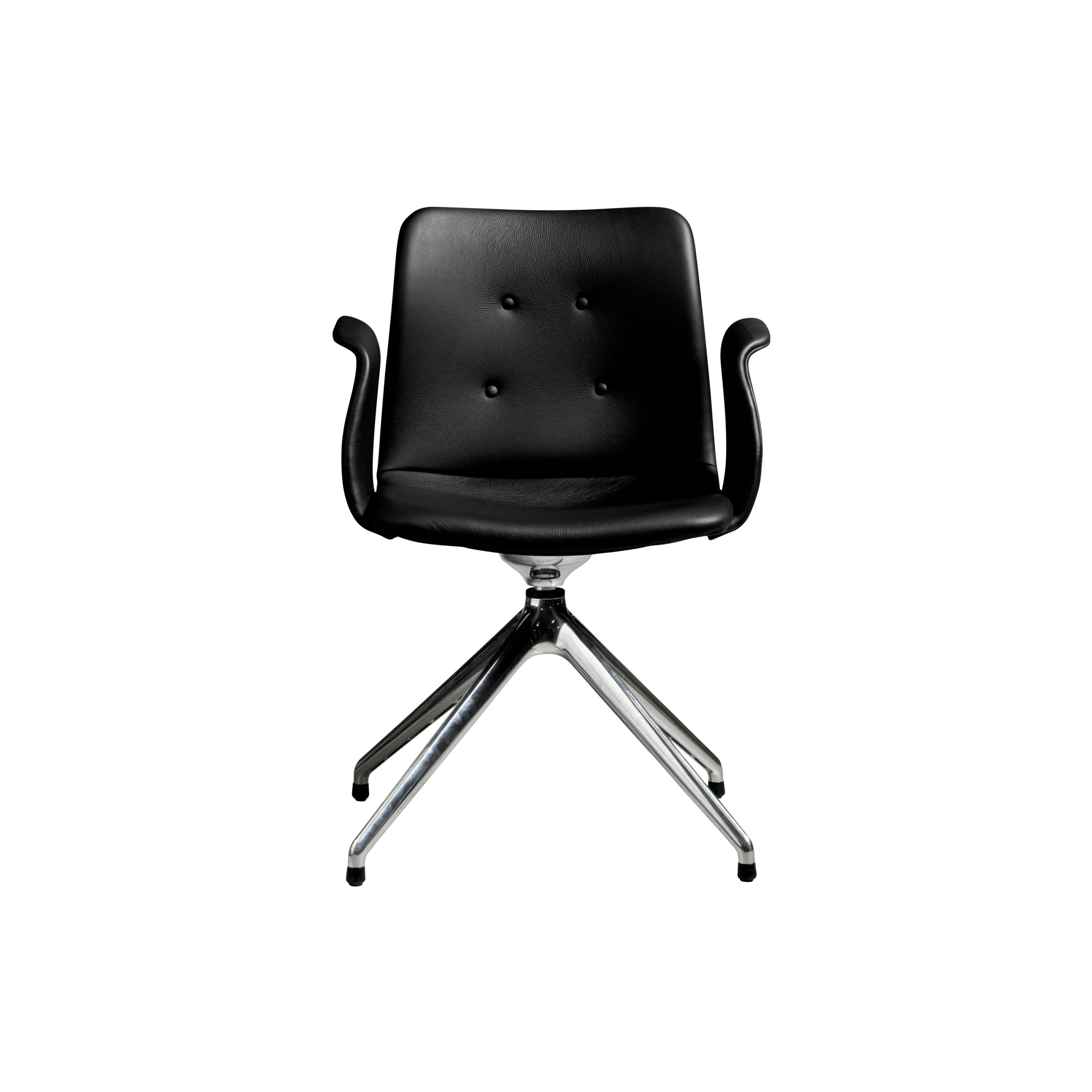 Bent Hansen Primum  -star Spisebordsstol Med Swivel Poleret Stål Zenso   207