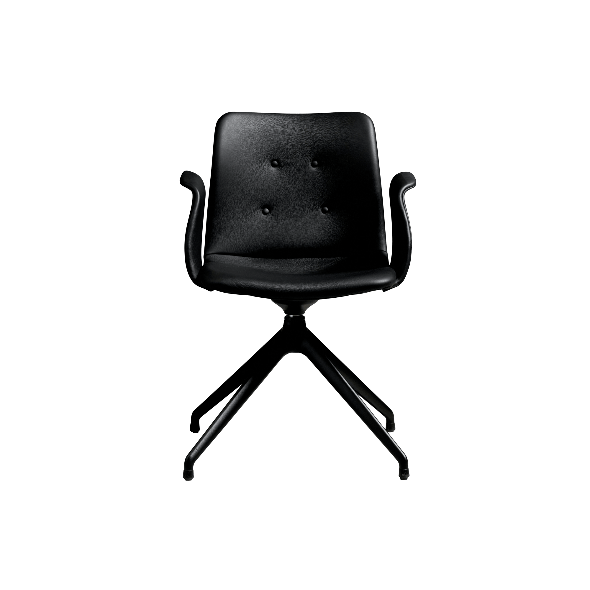 Bent Hansen Primum  -star Spisebordsstol Med Swivel Sort Zenso   207