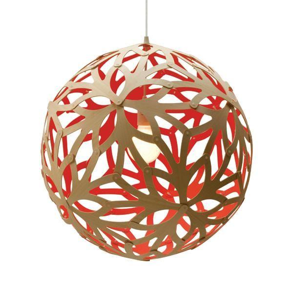 David Trubridge Floral ø80 Rød Pendel
