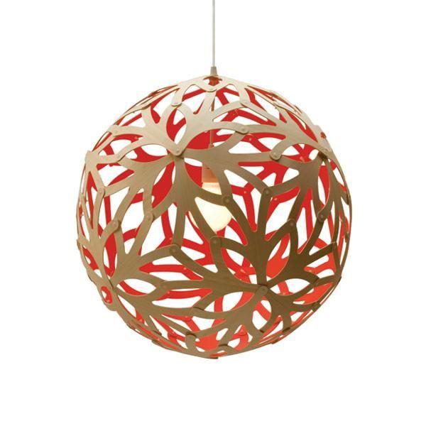 David Trubridge Floral ø60 Rød Pendel