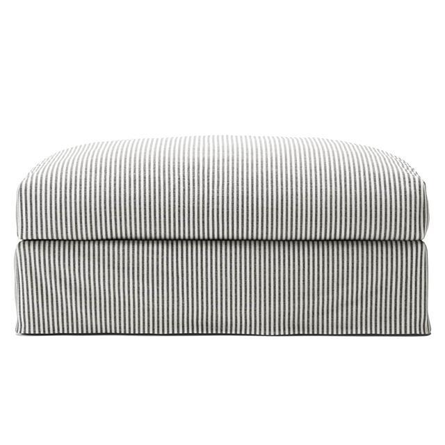 Decotique Le Grand Air Fodskammel Til Sofa Ash Stripe Hør