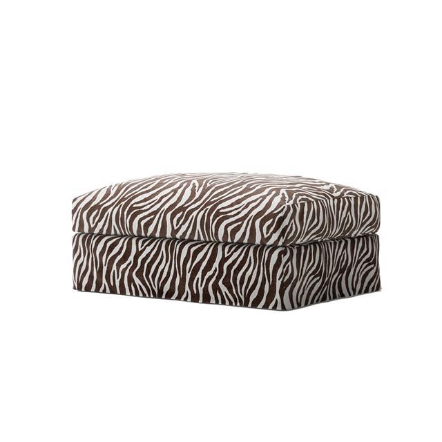 Decotique Le Grand Air Fodskammel Zebra Brun Hvid