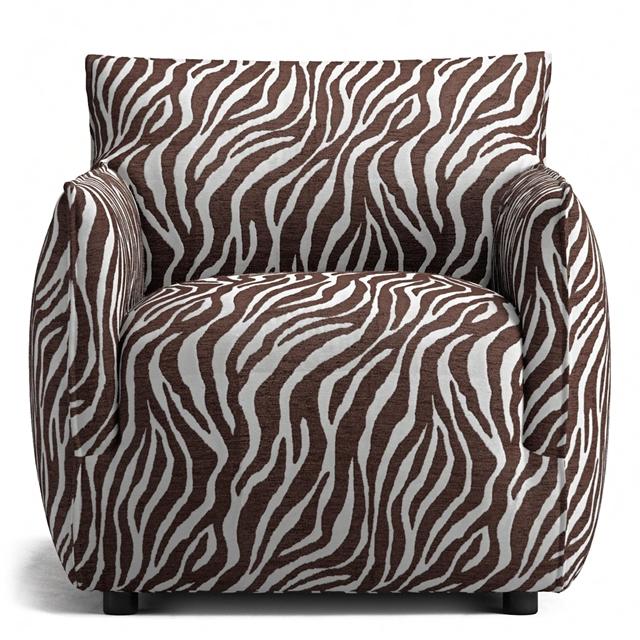 Decotique Le Petite Lænestol Zebra Brun Hvid