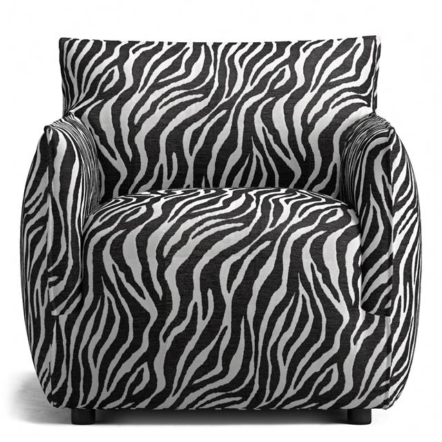 Decotique Le Petite Lænestol Zebra Sort Hvid