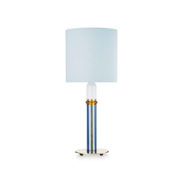 Design By Us Carnival No    Bordlampe Lyseblå Brun Hvid