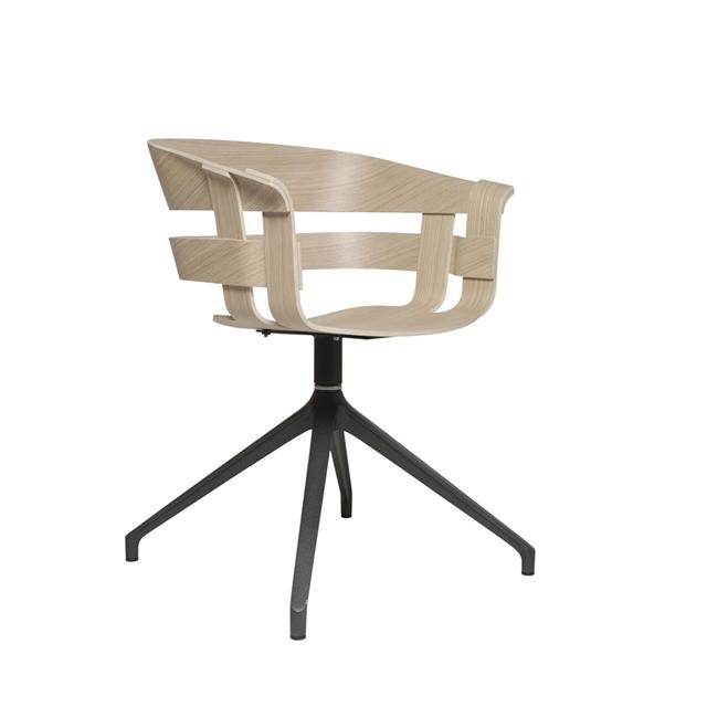 Design House Stockholm Wick Swivel Spisebordsstol Eg Mørk Grå
