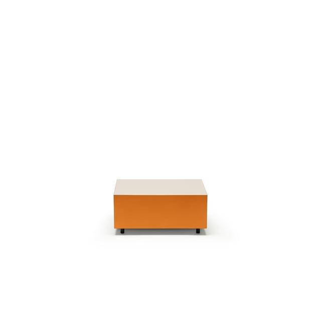 Established   Sons Bloc Sofabord Med Skuffe L64 Bright Grå Brændt Orange Pale Grey