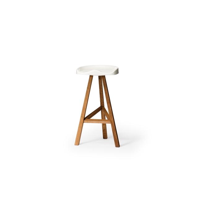 Establihed   Sons Heidi Spisebordsstol H80 Glossy White Ask