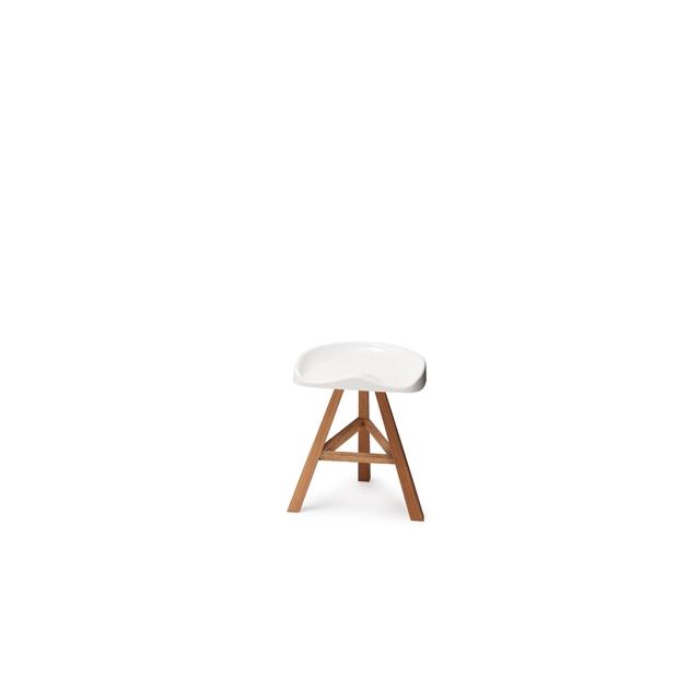 Establihed   Sons Heidi Spisebordsstol H50 Glossy White Ask