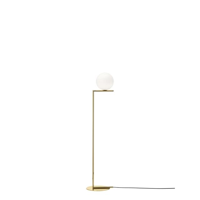 Flos Ic F1 Gulvlampe Guld