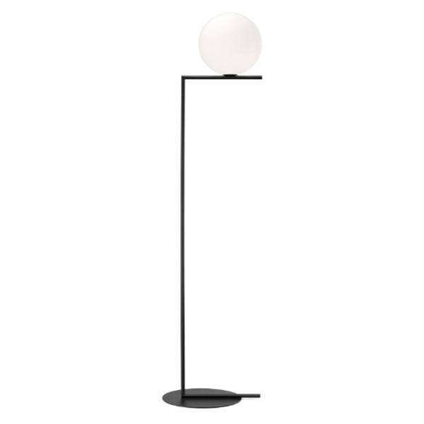 Flos Ic F2 Gulvlampe Mat Sort